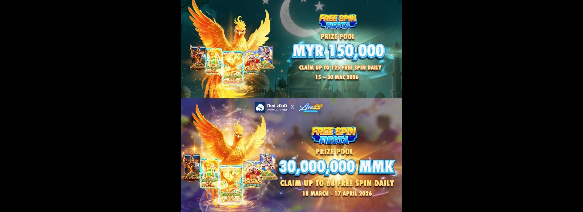 Live22 - March Campaign for MYR (Raya) & MMK (Thingyan) market